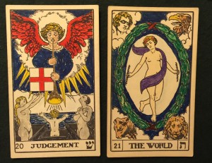 Two tarot trumps (BOTA)