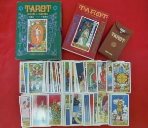 Waite-J.K. Tarot deck with outer box, book, and flip-top box