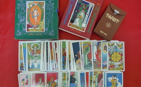 Waite-J.K. Tarot deck with outer box, book, and flip-top box