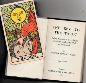 1931 "B" Sun with 1931 The Key to the Tarot book