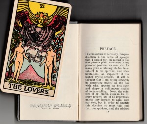 "B" The Lovers with 1931 The Key to the Tarot