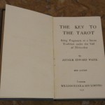 1931 edition of the Key to the Tarot cover page
